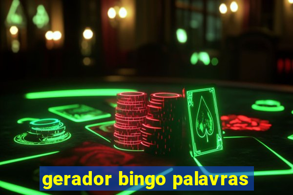 gerador bingo palavras